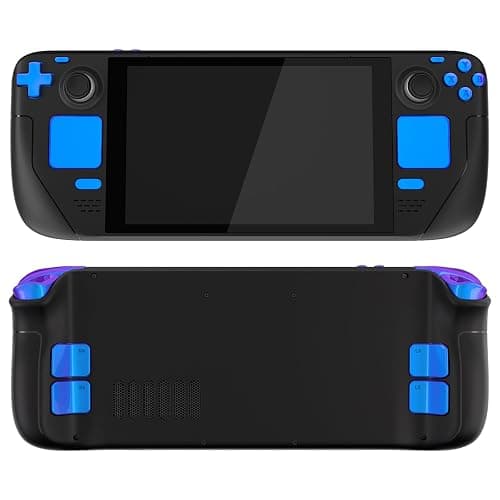 eXtremeRate Chameleon Purple Blue Replacement Full Set Buttons for Steam Deck, DIY Custom ABXY D-pad Trackpad Bumpers Triggers Buttons Sets for Steam Deck LCD Handheld Console - Console NOT Included thumbnail 7