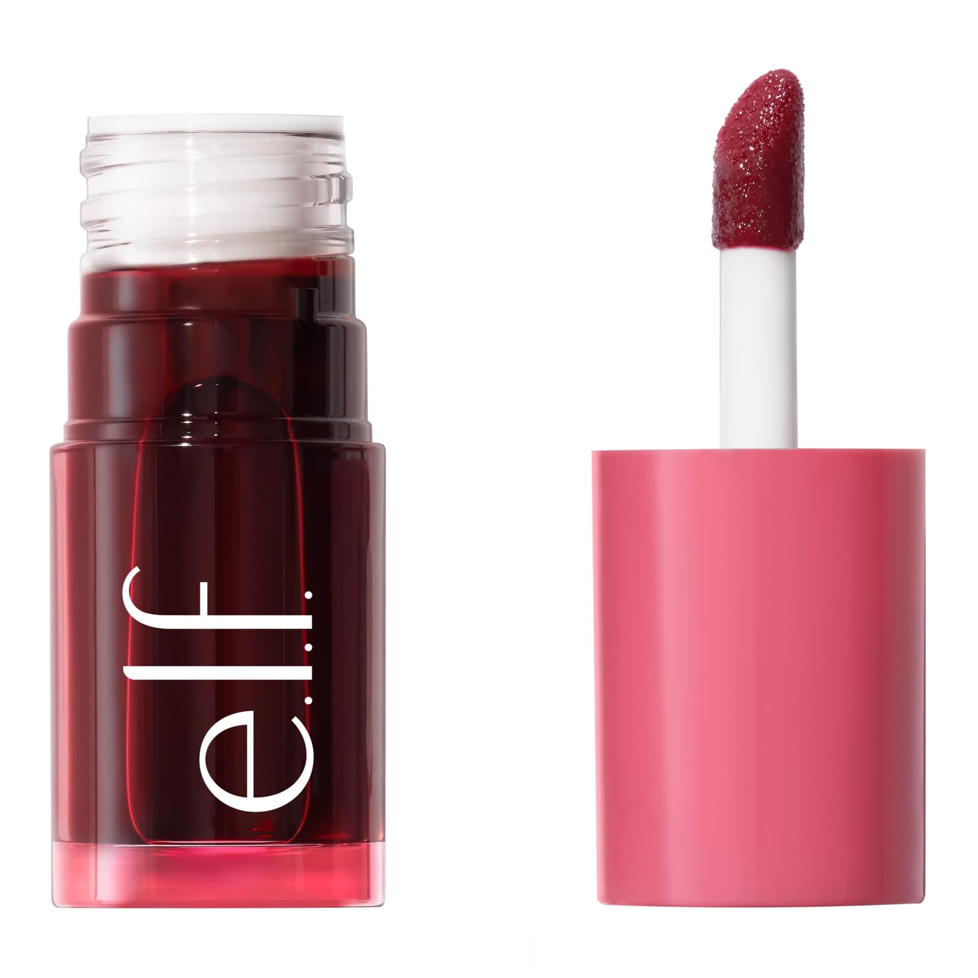 e.l.f. Sheer For It Blush Tint, Multifunctional Makeup for Your Lips and Cheeks, for a Natural Fresh Finish, Vegan and Cruelty-Free, Left On Red - Image 1