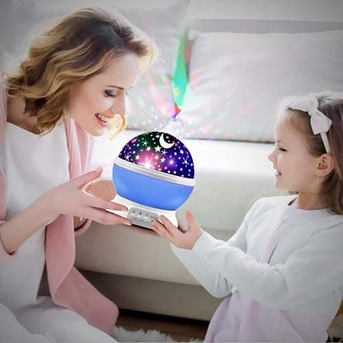 Star Projector Night Light for Kids, Kid Night Light Projector with Glow in The Dark Stars, Nightlight for Kids Room Decor, Gifts for 3 4 5 6 Year Old Boys Birthday Toys Blue thumbnail 4