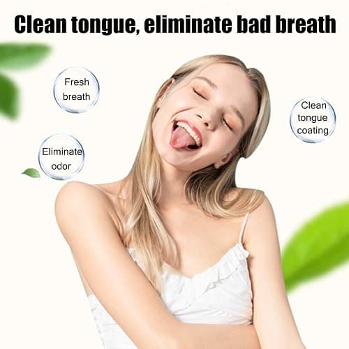 Tongue Brush, Tongue Scraper, Tongue Cleaner, Tongue Scraper Brush, Tongue Cleaner Brush, Tongue Brushes Helps Fight Bad Breath, 3 Tongue Scrapers, 3 Pack (Blue & Green & Red) thumbnail 6
