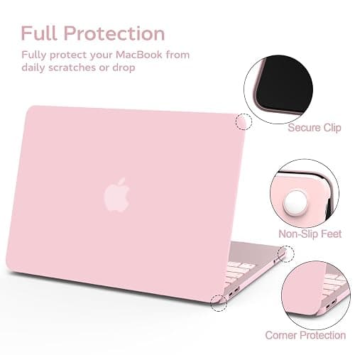 B BELK for MacBook Neo Case 13 inch 2026 Release Model A3404 with A18 Pro Chip, Slim Matte Hard Shell Case with Keyboard Cover & Screen Protector, Precision Fit Protective Laptop Cover, Rose Quartz thumbnail 4
