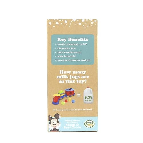 Green Toys Mickey Mouse & Friends Stack & Sort Train thumbnail 5