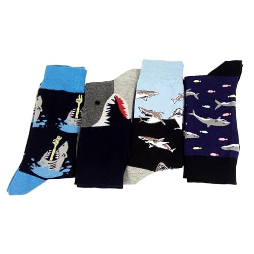 HSELL Mens Dress Socks Funny Novelty Crazy Design Cotton Socks Gift for Men thumbnail 5