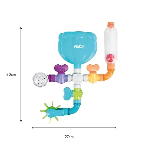 Nuby Wacky Waterworks Pipes Bath Toy - Baby Bathtub Toy with Interactive Features for Cognitive Development thumbnail 3