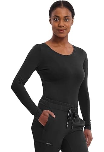 Healing Hands Women's Underscrub Soft Knit Melissa Longsleeve Scrub Tee with Breathable & Easy Care Fabric 5047 thumbnail 5