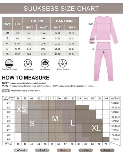 SUUKSESS Women 2 Piece Workout Set Tummy Control Legging Long Sleeve Workout Top thumbnail 7