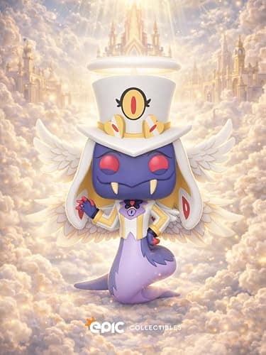 Epic Collectibles Pop Animation: Hazbin Hotel - Sir Pentious in Angelic Form (Chase Variant) Exclusive Vinyl Figure Bundled with Box Protector Compatible for Funko thumbnail 2