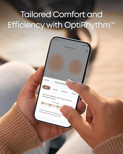 eufy Security Wearable Breast Pump S1 Electric Hands-Free Breast Pump with Heating Technology, App-Controlled Smart Rhythm, Hospital-Grade Suction, Portable Design, Leak-Proof and Ultra-Quiet thumbnail 3