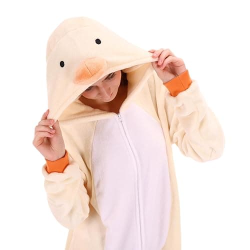 COSUSKET Snug Fit Unisex Adult Onesie Pajamas, Flannel Cosplay Animal One Piece Halloween Costume Sleepwear Homewear thumbnail 7
