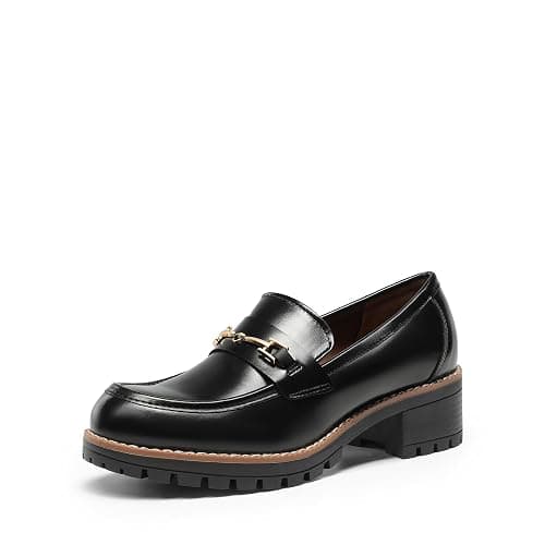 DREAM PAIRS Women's Chunky Loafers, Platform Comfortable Slip-On Dressy Business Casual Shoes - Image 1