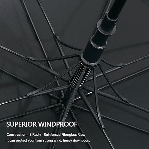 G4Free 47/54/62/68 Inch Automatic Open Golf Umbrella Oversize Extra Large Double Canopy Vented Windproof Waterproof Stick Umbrellas thumbnail 4
