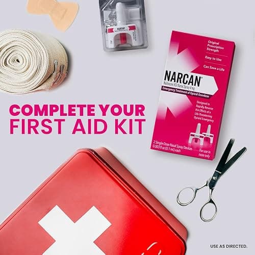 NARCAN Nasal Spray 4 mg, Emergency Treatment of Opioid Overdose, 2 Single-Dose Devices thumbnail 6