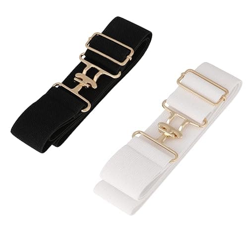 2-Piece Elastic Horse Riding Belts for Women, 1.5 Inch Wide with Buckle - Perfect for Horseback Riding & Equestrian Sports - Image 1