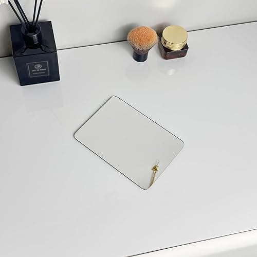 Neehows Magnetic Locker Mirror, 2 Pcs 4.17” x 5.78” Small Real Glass Mirror | Strong Fully Magnetic Back, Super Clear Reflection Mirror for School Gym Locker Refrigerator Office Cabinet, Back to School thumbnail 7