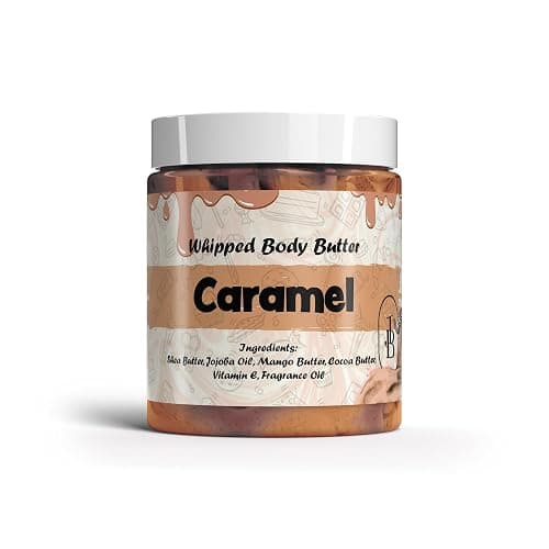 Jersey Botanical - Caramel Whipped Body Butter 8oz. With Shea Butter Mango Butter Cocoa Butter Creamy Natural Smooth Long-lasting Intense Moisturizer - Image 1