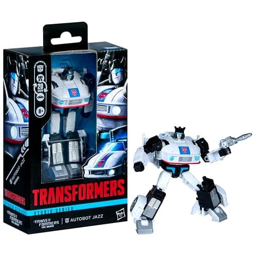 Transformers Toys Studio Series Deluxe Class Transformers: The Movie Autobot Jazz, 4.5-inch Converting Action Figure, Robot Toys, 8+ - Image 1