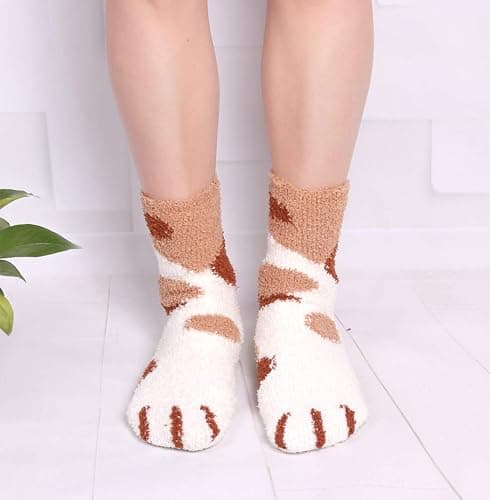 Plush Slipper Socks Women - Colorful Warm Fuzzy thumbnail 6