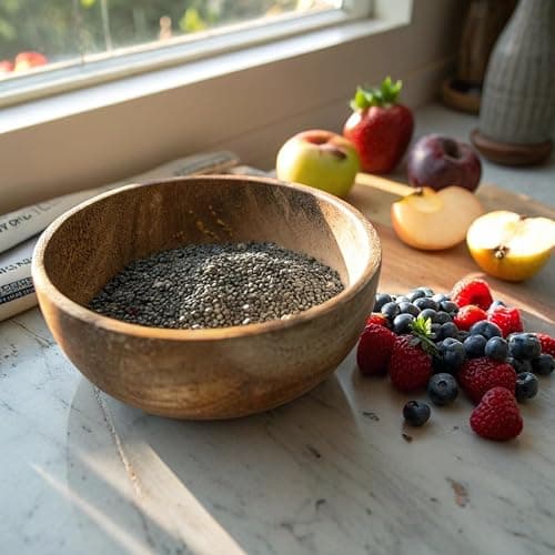 Sanar Naturals Chia Seeds | High Fiber, Omega 3 Superfood for Smoothies Oatmeal & Baking | Raw Black Chia Seeds, GLP-1 Support, Vegan, Non GMO, Gluten Free, Plant Based Protein, 10 oz thumbnail 4