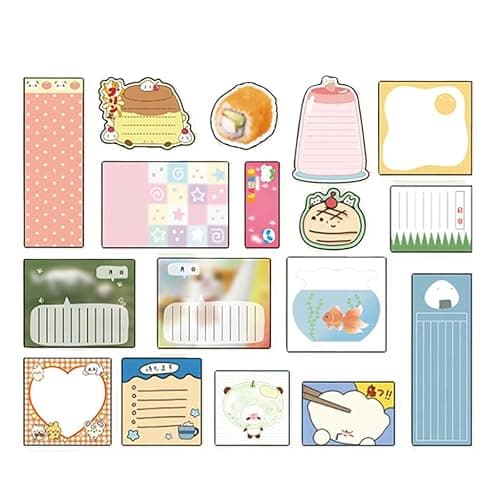 ffgguuiic Vintage Note Paper 200 Sheets Scrapbooking Decorative Paper Novelty Note Memo Pad for Scrapbooking Journal Planner - Image 1