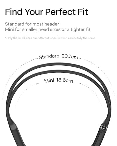 SHOKZ OpenRun Pro-Bone Conduction Headphones, Open-Ear Bluetooth Wireless Sport Headphones for Running and Workout, Sweat Resistant, Long Battery Life, Premium Deep Bass, Mic，with Hair Band, Black thumbnail 7