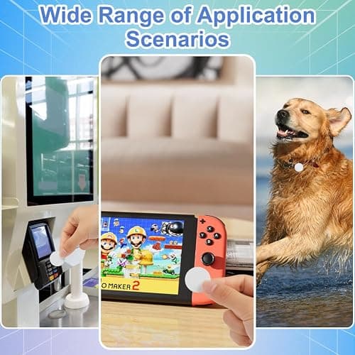 OFFCUP NFC Tags, 20PCS NFC Coin Cards, 25mm / 1 Inch NFC Stickers NTAG215 NFC Round Cards NFC Tags Compatible with Tagmo Amiibo and All NFC Enabled Mobile Phones and Devices (White Black) thumbnail 7