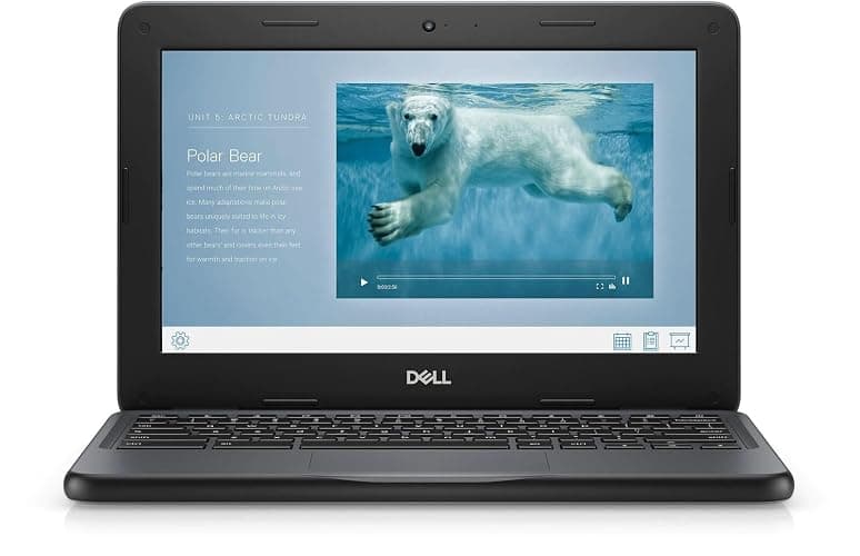 Dell Chromebook 11 3100 11.6"" Touchscreen Chromebook - HD - 1366 x 768 - Celeron - 4GB RAM - 32GB Flash Memory, Black (Renewed) thumbnail 6