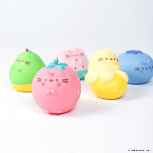Hamee Pusheen The Cat [Surprise Blind Capsule] [Fruits Series] Cute Water Filled Squishy Toy [Birthday Gift Bags, Party Favors, Gift Basket Filler, Stress Relief Toys] (Assorted - 1 Pc.) thumbnail 6