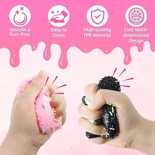 Dreamplay Taba Squishy Fidget Toys, 2 PCS Cookie Taba Squeeze Sensory Fidget Toys Gifts for Autism Person thumbnail 5