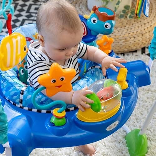 Baby Einstein Neptune's Ocean Discovery Activity Jumper, Ages 6 months +, Max weight 25 lbs., Unisex - Neptune's Ocean thumbnail 11
