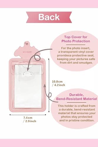SanrioOriginal Card Holder Keychain (Japan Import) - Includes Cherry Blossom Message Card (My Melody) thumbnail 2