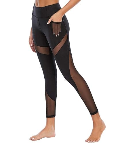 CSTOWN High Waist Yoga Pants Workout Leggings Yoga Tights thumbnail 3