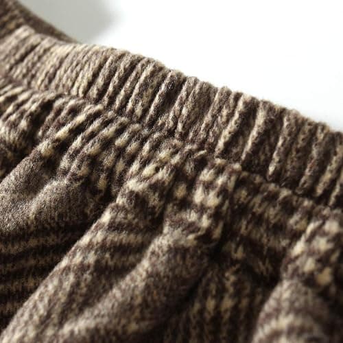 Plaid Wool Skirts A-Line Pleated thumbnail 4