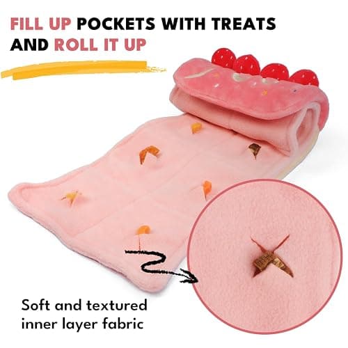 CHEWFFON Dog Enrichment Toys, Dog Puzzle Interactive Toy, Puppy Birthday Cake Toy for Boredom and Stimulating, Slow Feeding Snuffle Mat Crinkle Gift for Small and Medium Dogs thumbnail 3