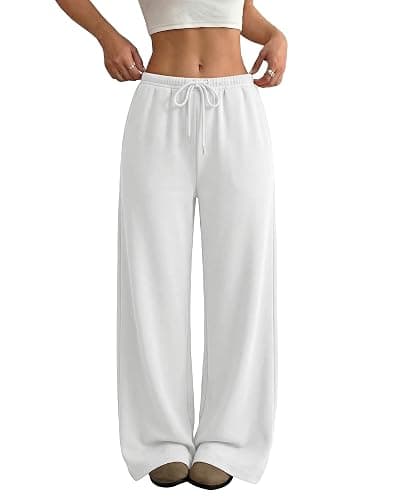 JEKAOYI Wide Leg Sweatpants for Women High Waisted Baggy Sweat Track Pants Drawstring Casual Lounge Pants with Pockets - Image 1