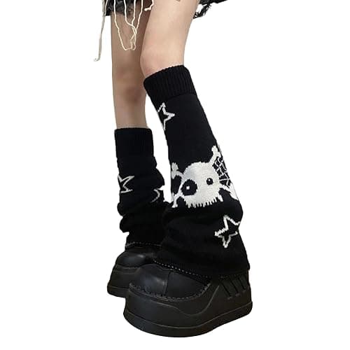 Leg Warmers for Women Winter Leg Warmers Y2k Cute Knit Long Socks for Girls - Image 1