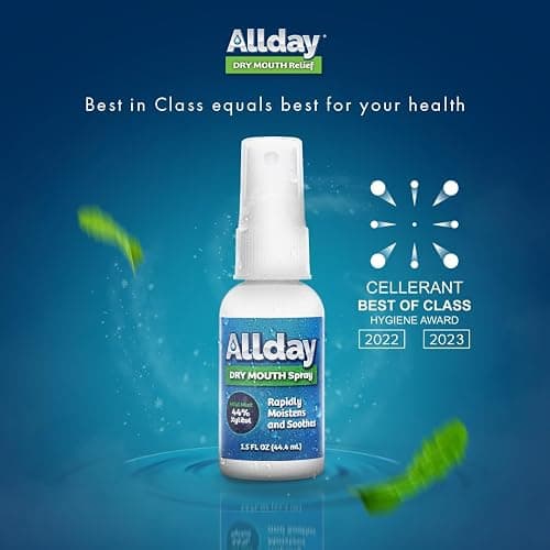 Allday Dry Mouth Spray - Maximum Strength Xylitol, Fast Acting, Non-Acidic (Pack of 2) thumbnail 2