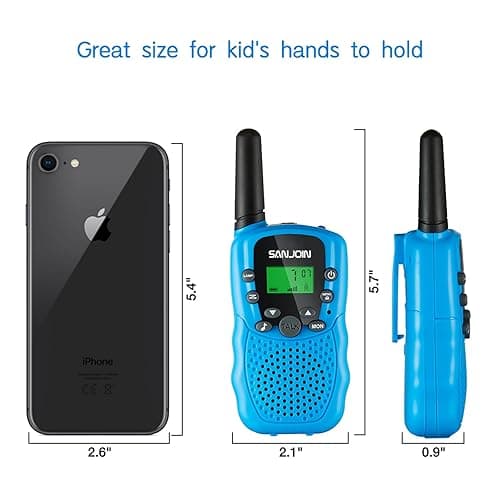 Walkie Talkies for Kids Toys for Boys Girls 4-6, 3 Miles Range Walkie Talkie to Camping, Outdoor 4 Year Old Girl Birthday Gifts for 3 4 5 6 7 Year Old Boy Girl Gifts Age 6-8 (Blue&Pink&Yellow, 3 Pack) - 3 Pack - Blue&Pink&Yellow thumbnail 6