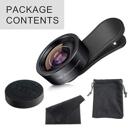 KEYWING Fisheye Lens, 198° Fish Eye Phone Camera Lens Kit for iPhone | Fish Bowl Camera Lens, Phone Lens Accessories, Lens Attachments for iPhone 6 7 8 X Samsung Smartphone thumbnail 7