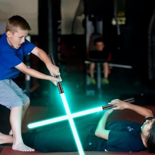 RGB Lightsaber Kids,Smooth Swing Light Saber with Sound Effects,7 Colors Aluminum Hilt LED Light Sword,Rechargeable Lightsaber for Halloween Cosplay Party Birthday Gift for Boys Girls Age 3+ thumbnail 2