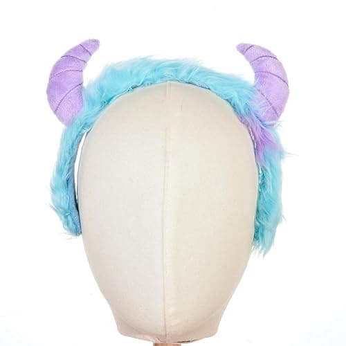 MFLMHD Furry Horns Headband, Blue and Purple, Halloween Costume Accessory thumbnail 3