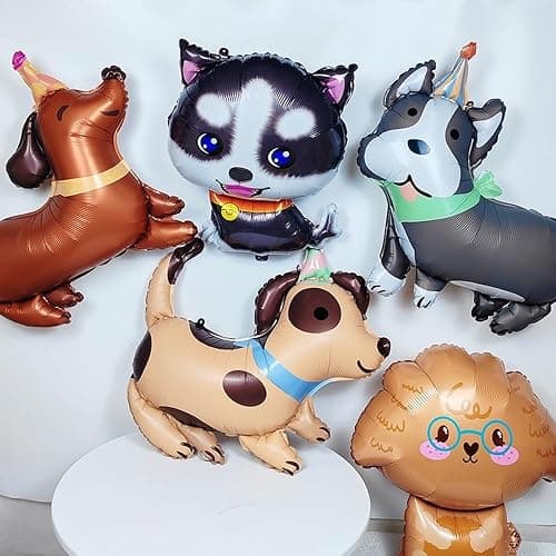 Pet Dog Balloons Dachshund Dog Foil Birthday Balloons Animal Balloon Children Birthday Party Decoration Animal Theme Party Decorations Puppy Dogs Balloon 2pcs thumbnail 7