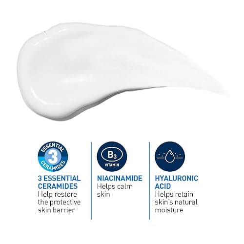 CeraVe Facial Moisturizing Lotion Pm | Ultra Lightweight, Night Face Moisturizer With Hyaluronic Acid | Fragrance Free, 89 Milliliters (1 Pack) thumbnail 2