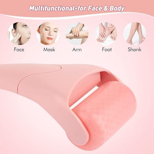 Fronnor Ice Roller for Face,Eyes,Facial Massager Tool,Soothing Skin Care Tool,Cooling Skincare Device for Puffiness,At-Home Spa Gift for Women(Pink) thumbnail 4