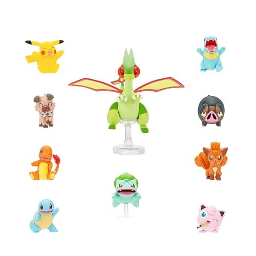 Pokémon Battle Figure 10 Pack - One 4.5-Inch Flygon Figure plus Nine 2-Inch Battle Figures including Pikachu thumbnail 4
