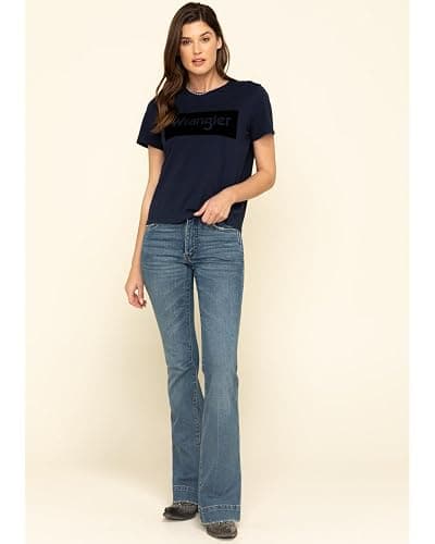 Wrangler Women's Retro Vintage Medium Shelby Trouser Jeans - 11MPESY 26W x 30L Blue thumbnail 6