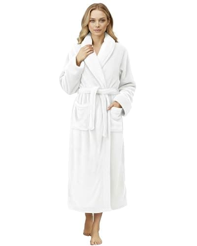 NY Threads Premium Womens Robe, Plush Fleece Long Bath Robe for Women, Fluffy Soft Women's Bathrobe - Image 1