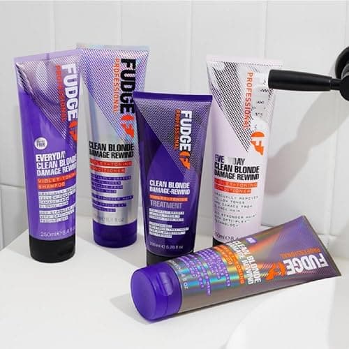 Fudge Professional Clean Blonde Damage Rewind Shampoo, Intense Purple Toning for Blonde hair, Bond Repair Technology, Sulfate Free, 250 ml thumbnail 8