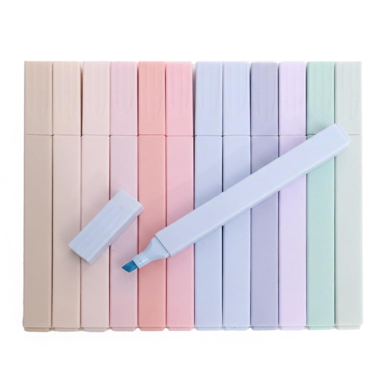 12 Pcs Bible Highlighters, Soft Chisel Tip Pastel Ink No Bleed Eye Friendly Square Grip Design, Planner Pens Bible Study Note Taking Journaling Reading Marking Stationary Aesthetic Use - Image 1