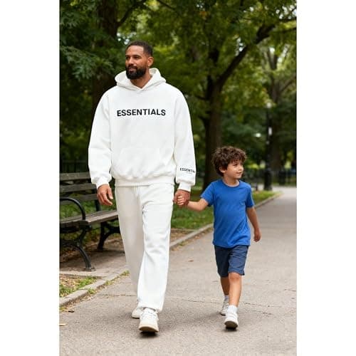 WuKwanHo Unisex Heavyweight Pullover Hoodie, Oversized Streetwear Sweatshirt with Signature Black Lettering for Men and Women thumbnail 5