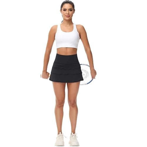 MCEDAR Pleated Tennis Skirt for Women with Pockets Women's High Waisted Athletic Golf Skorts Skirts Running Workout Shorts thumbnail 6